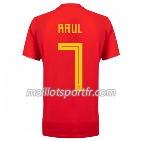 Maillot de Foot Espagne Raul 7 Domicile Coupe du monde 2018